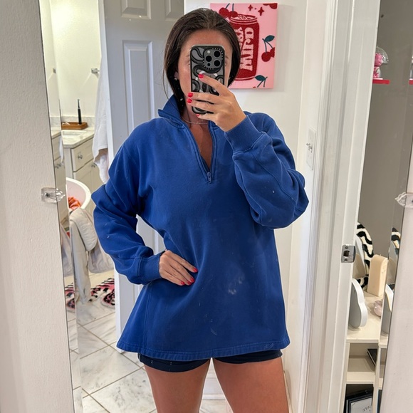 Tops - Blue crew neck